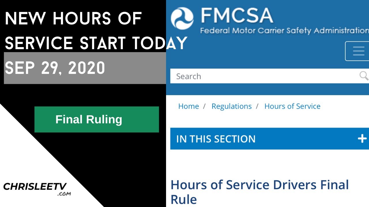 New HOS RULES FOR TRUCKERS | What you should know about the new hours of service final rules