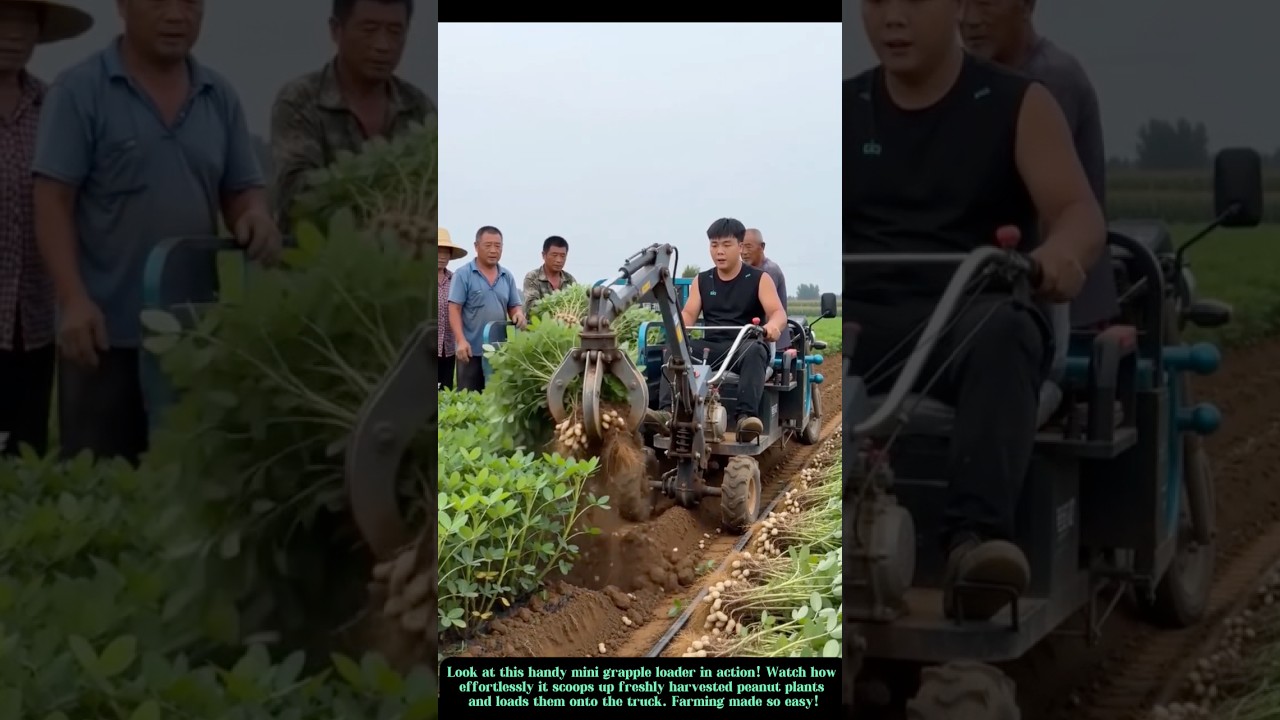 Smart Agricultural Machinery: Mini Tracked Loader with Grapple