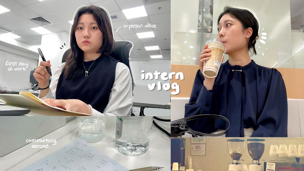 First Day of Internship vlog: 💻☕ office in person, 6am morning grwm, in a new city, intern abroad