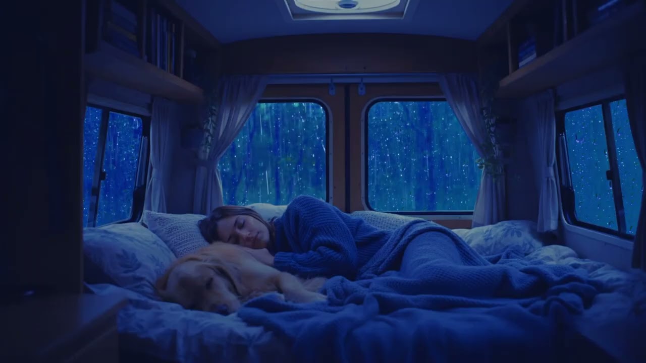 Night Car Rain Ambience – Fall Asleep in Minutes