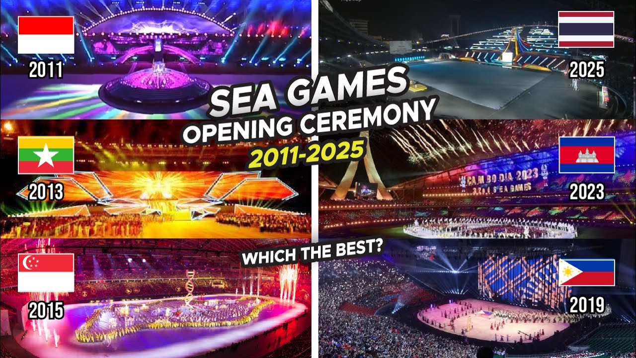 FULL COMPARE! OPENING CEREMONY SEA GAMES 2011-2025 (8 Editions)
