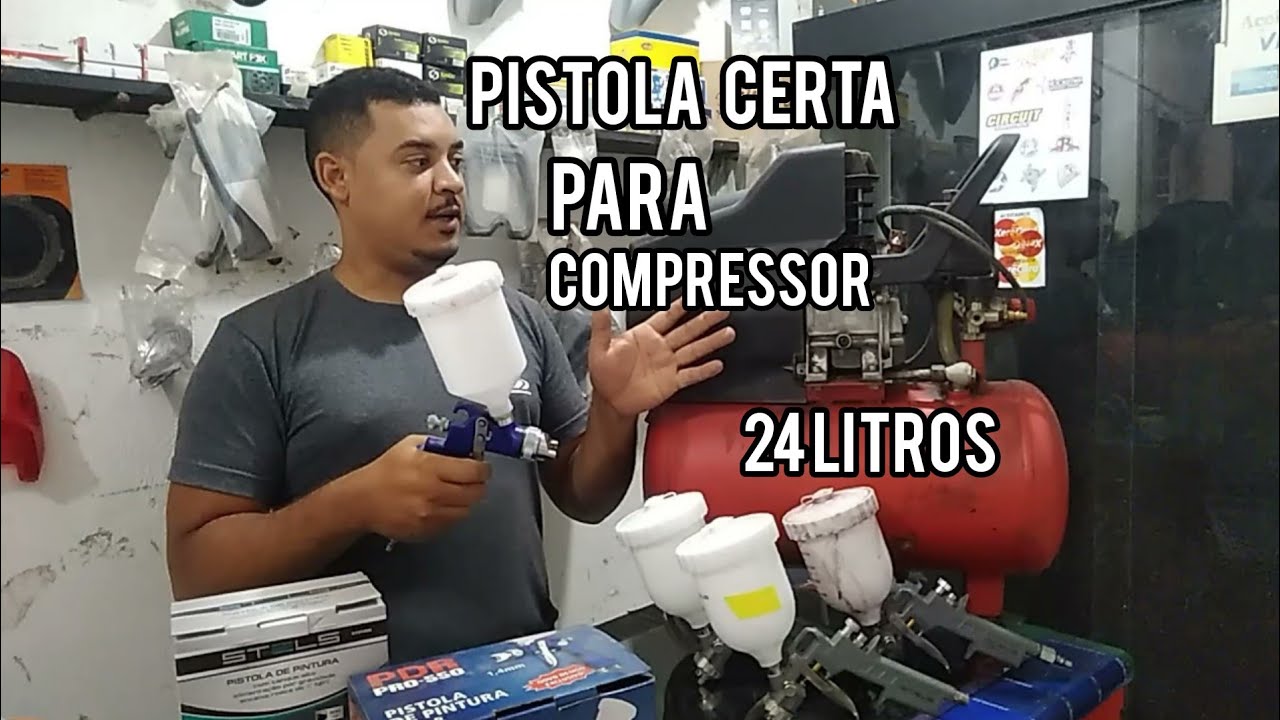 qual tipo de pistola hvlp serve para compressor 24 litros