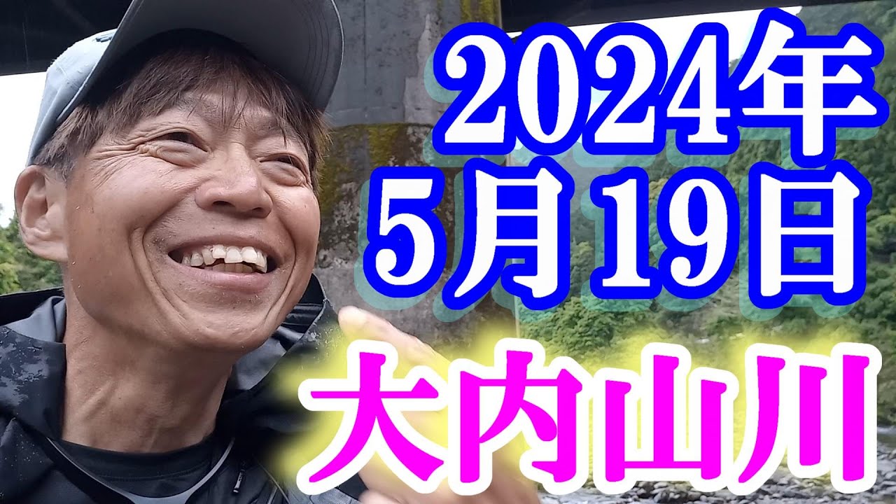鮎釣り 雨 渇水垢ぐされ 板津橋下 石ぶり 新三ヶ野橋上 坂津橋300ｍ位下の名もなき橋上 大内山川 2024年