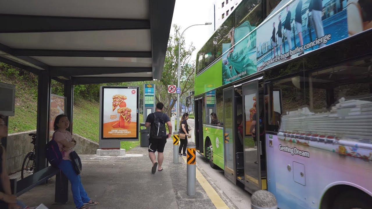 Singapore, double decker bus 143 ride from Opp Ngee Ann City to Thomson Med Ctr