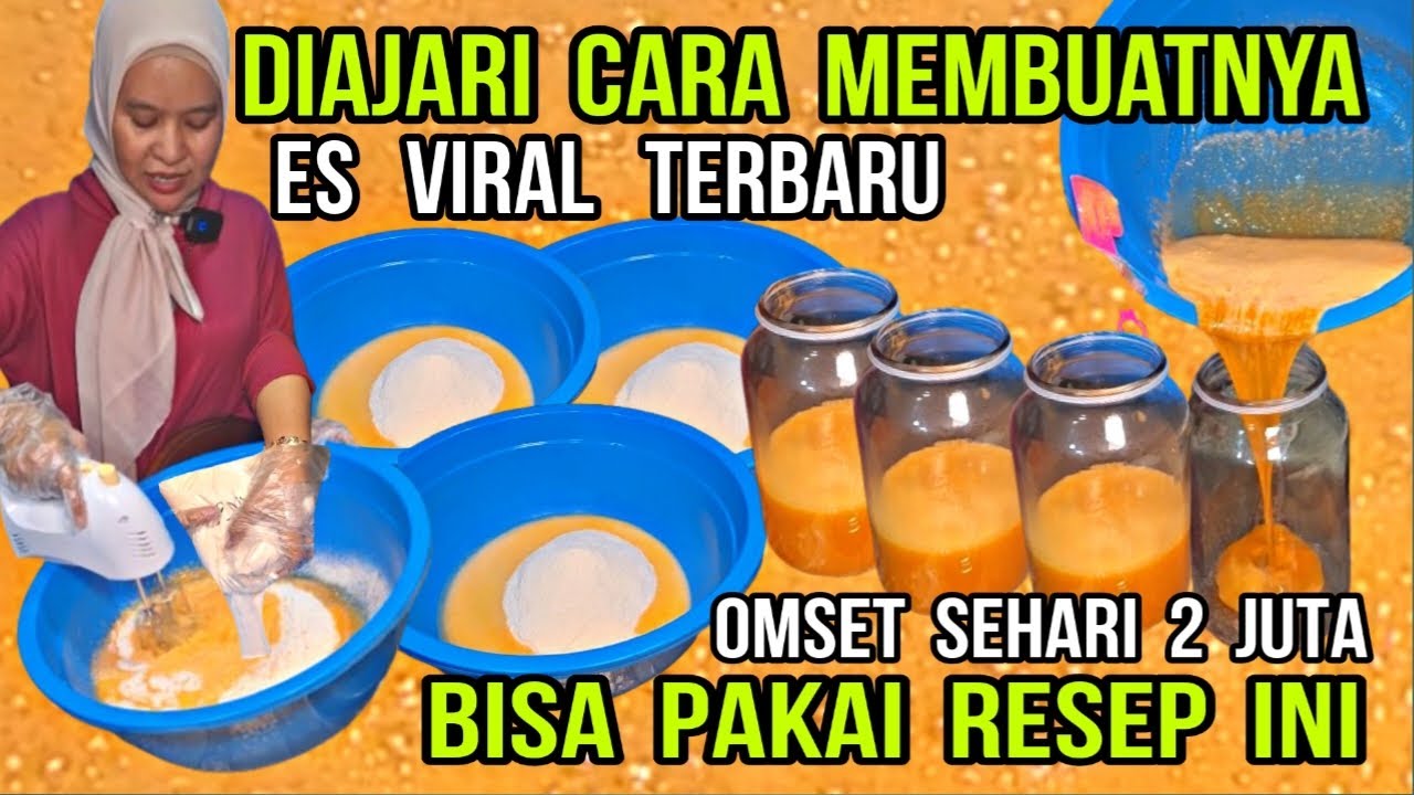 IDE USAHA ES TERBARU UNTUNG BANYAK!  MINUMAN VIRAL KEKINIAN OMSET SEHARI 2 JUTA DIAJARI CARA BUATNYA