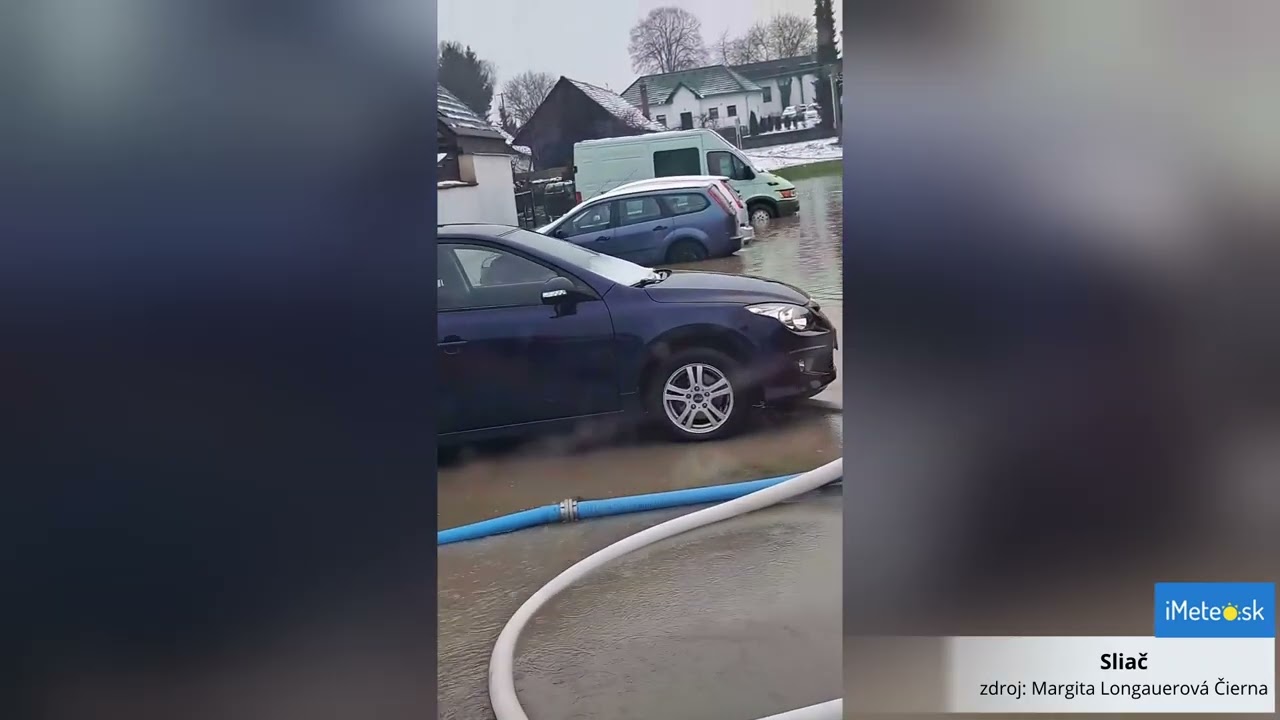 Sliač zaplavila voda. Vyhl&aacute;sili 3. stupeň povodňovej aktivity