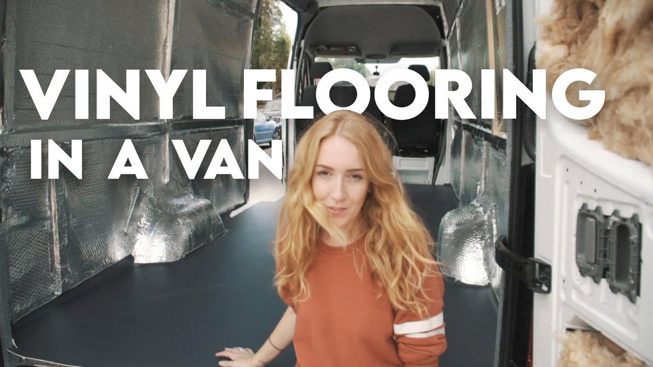 How to Lay Vinyl Flooring | Sprinter Van Conversion Ep.4 | VAN BUILD SERIES