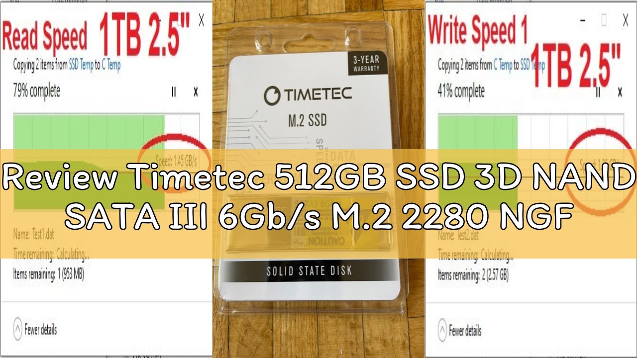 Review Timetec 512GB SSD 3D NAND SATA III 6Gb/s M.2 2280 NGFF 256TBW Read Speed Up to 550MB/s SLC Ca