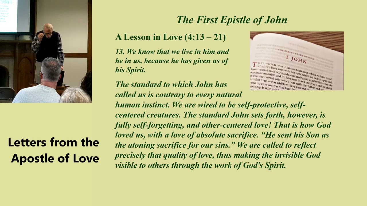 12. Supernatural Love (1 John 4:13 - 21, 1/11/2026)