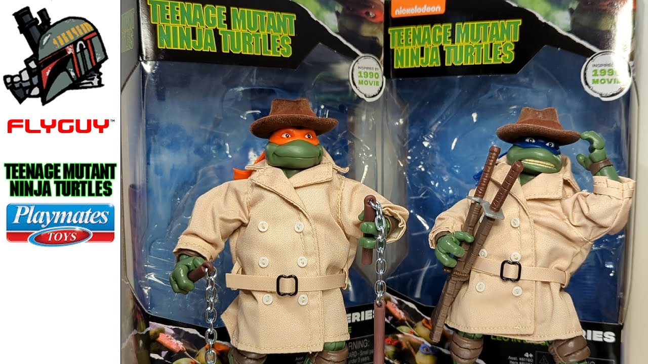 Playmates TMNT Ninja Elite Michelangelo & Leonardo In Disguise Review - FLYGUYtoys