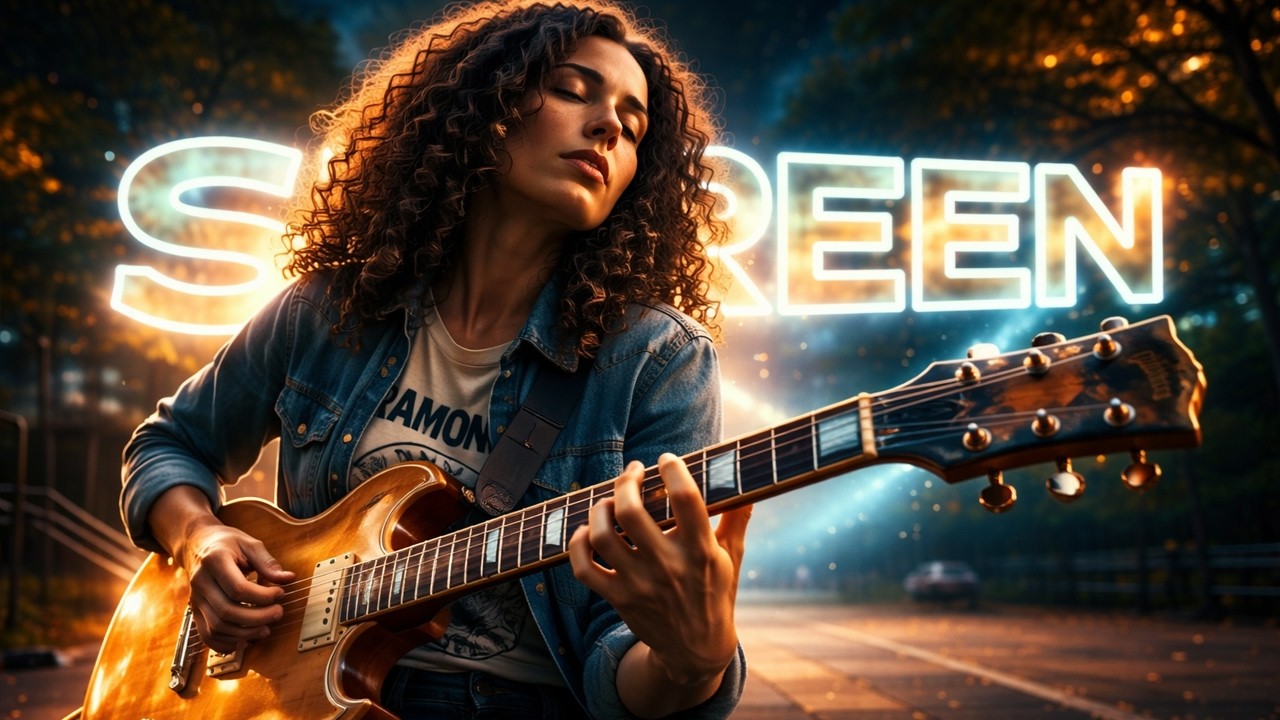 The Screen-Lit Child | A Cinematic Guitar Reflection