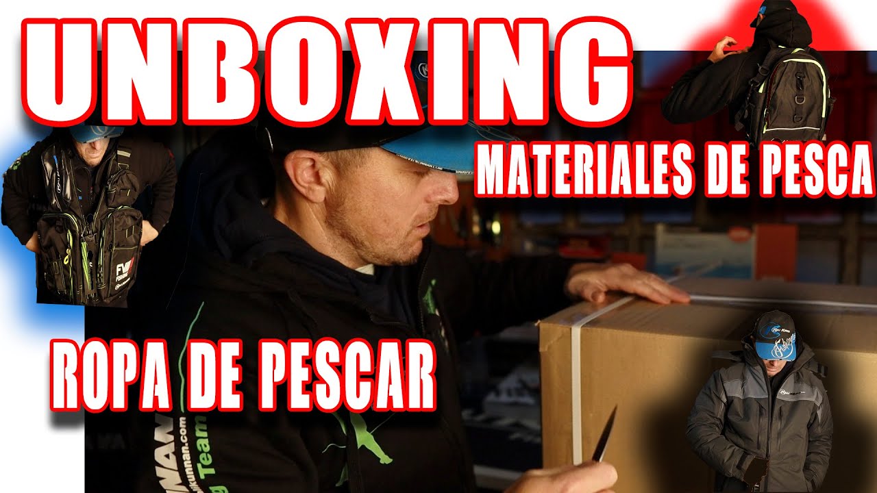 unboxing chalecos de pescar mochilas de pescar petos de pescar chaqueta de pescar