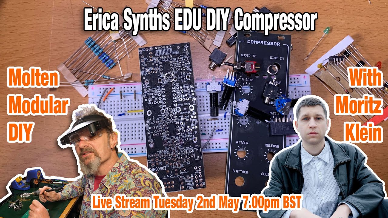 Erica Synths EDU DIY Compressor - Circuit build with Moritz Klein
