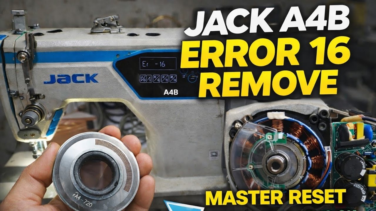 🔧 Jack A4B | Error 16 Remove | Master Reset | Step Motor Zero Setting