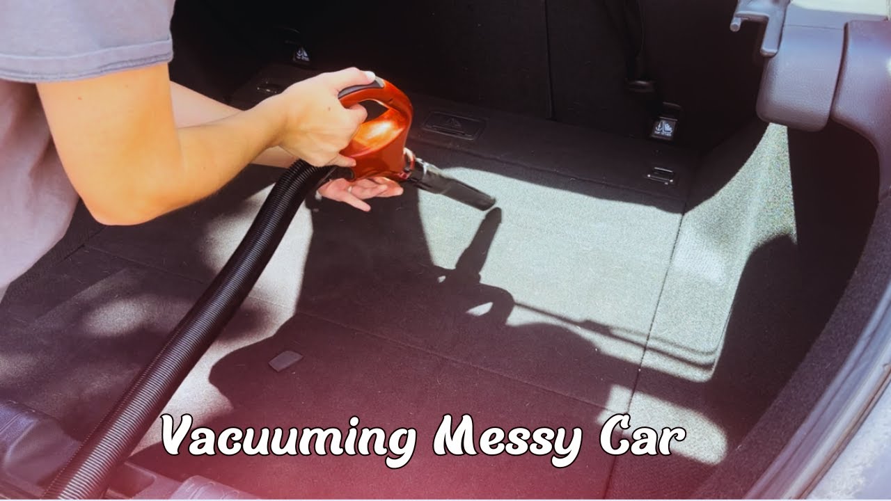 3 HOURS of Vacuuming a Messy Car Trunk with Relaxing Outside Sounds | Summer Sounds