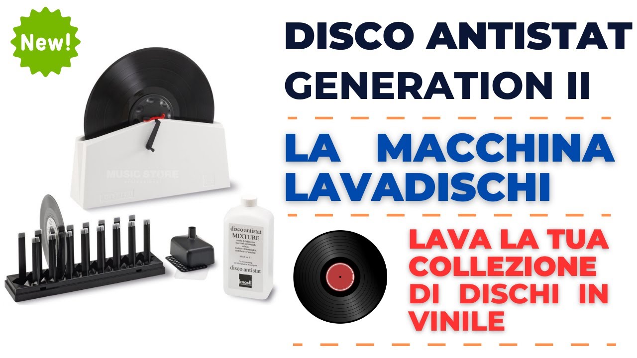 Macchina Lavadischi Knosti Disco Antistat Generation II: lava la tua collezione di vinili