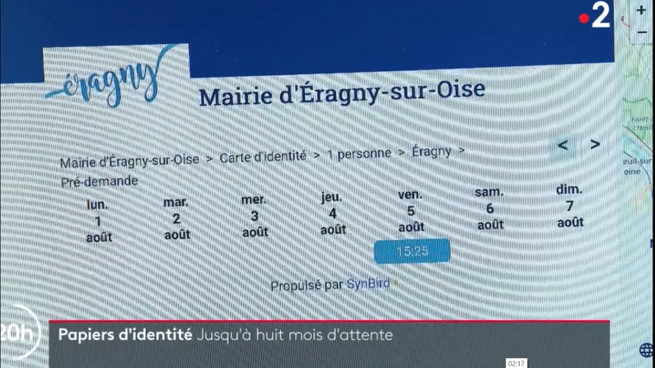 La p&eacute;nurie de rendez vous pour les papiers d&rsquo;identit&eacute; - SynBird passe au 20h de France 2