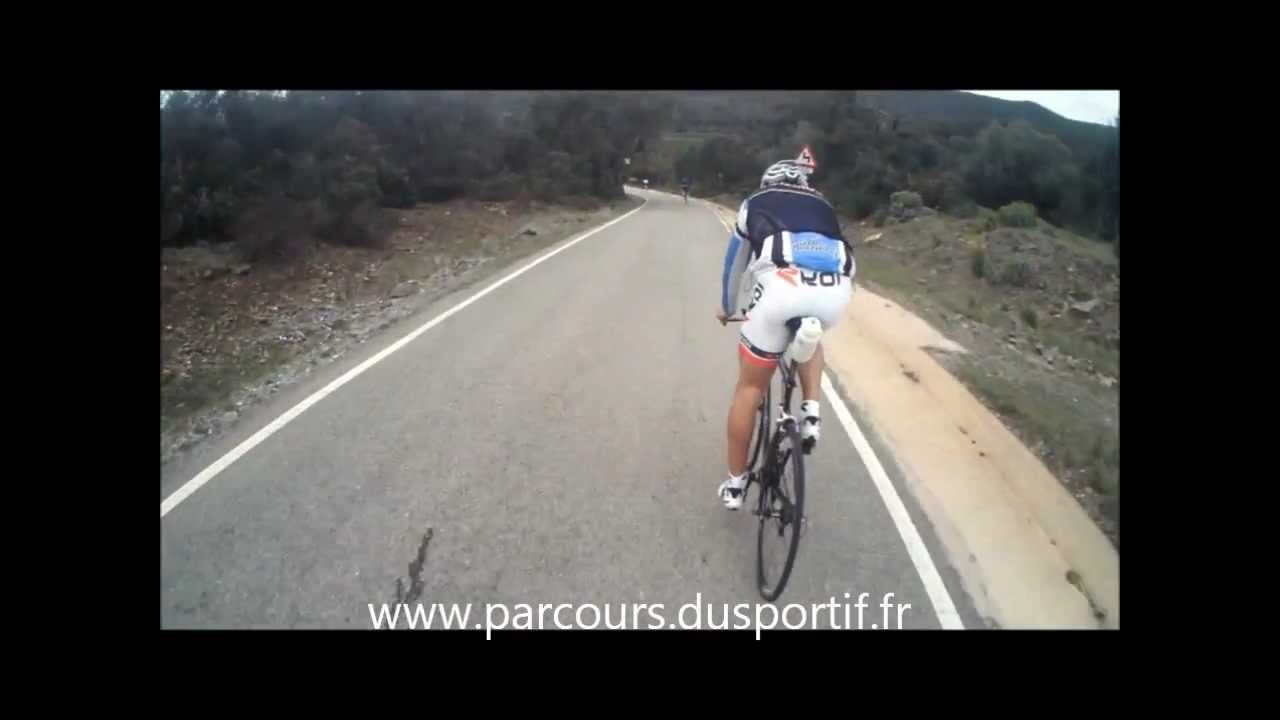 Descente en vélo du col de banyuls vers Espolla