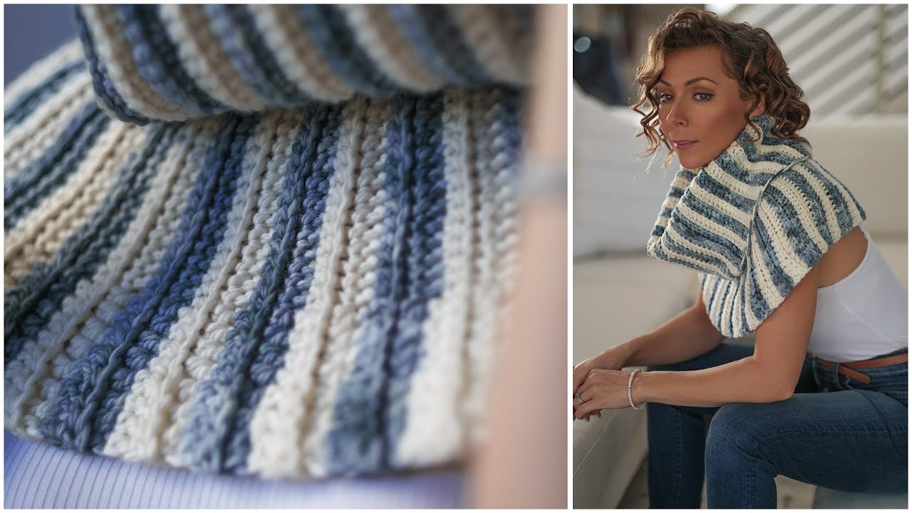 How to Crochet a Scrumptious, Cozy Beginner Cowl with Corrugated Ribbing!
