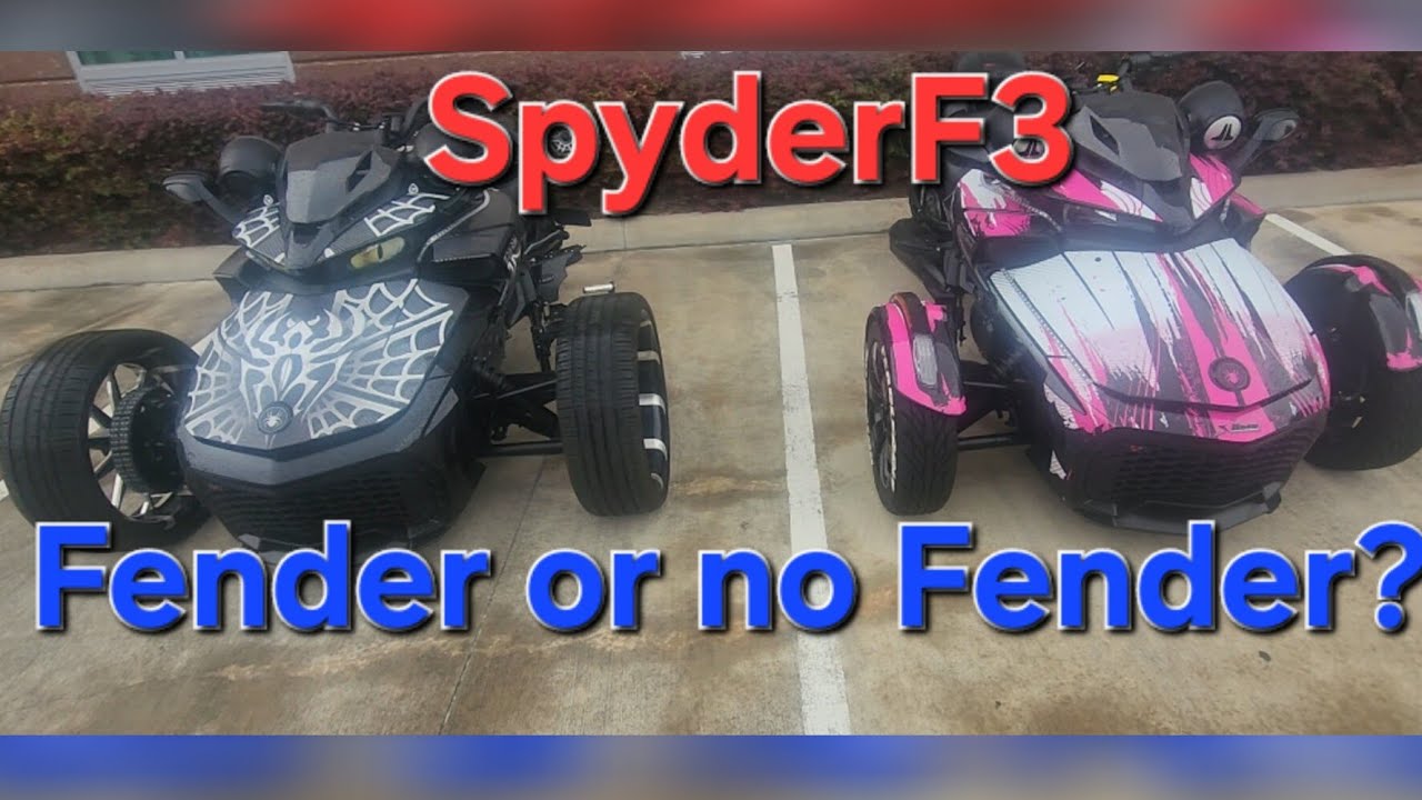 Does the Spyder look better with or without the fenders?