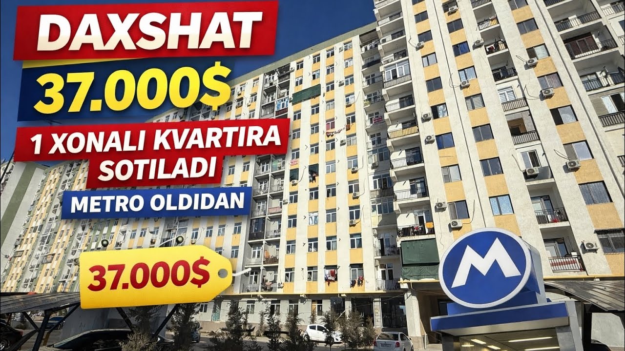 37.000$😱 СЕРГЕЛИДАН 1 ХОНАЛИ КВАРТИРА СОТИЛАДИ❗️