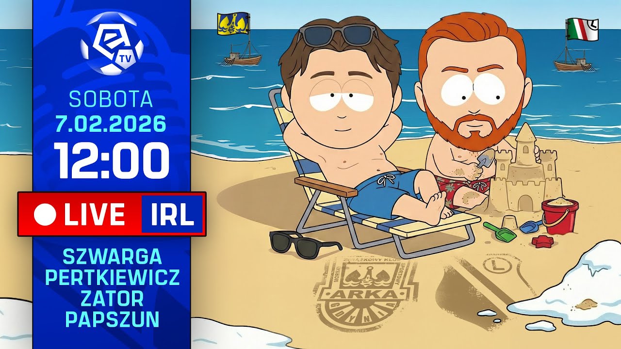 LIVE IRL | ARKA - LEGIA | Zimowe plażowanie z Ekstraklasą ft. Papszun, Szwarga, Pertkiewicz, Zator!