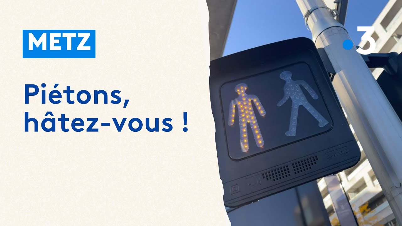Metz teste le feu jaune clignotant pour les piétons