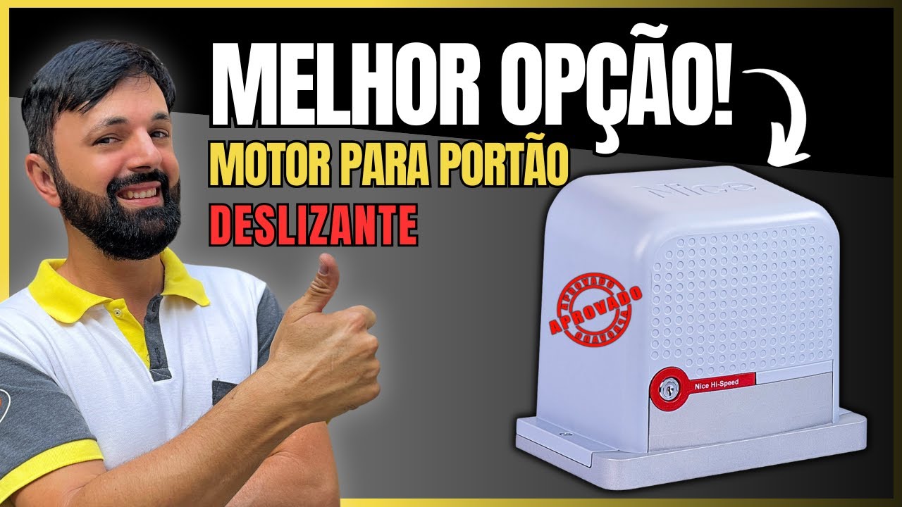 MOTOR PARA PORTÃO DESLIZANTE NICE D LIGHT 600 IHS! ÓTIMA OPÇÃO DE MOTOR PARA SEU PORTÃO!