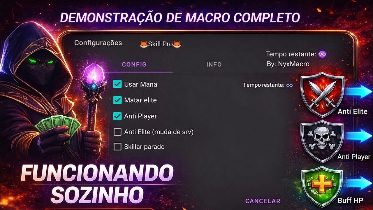 Sistema AFK Inteligente no Rucoy | Demonstração do Macro