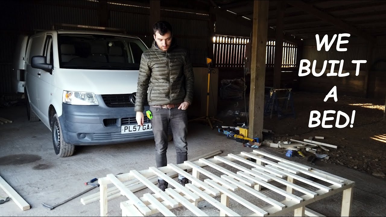 Building A Pull Out Bed For Our Camper van | Van Life UK