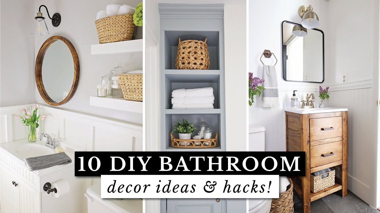 10 DIY Bathroom Decor Ideas and Hacks | Bathroom Makeover Ideas on a Budget