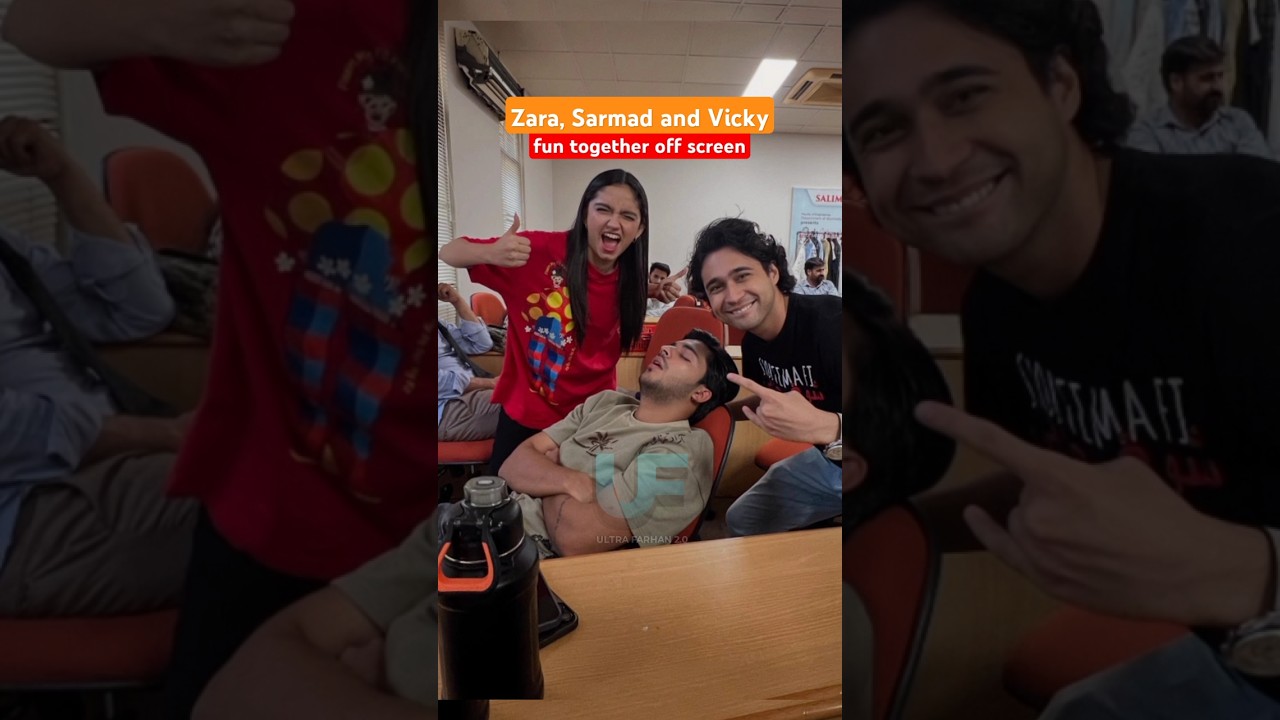 Zara, Sarmad and Vicky fun | Judwaa drama Episode 32 33 34 bts #ainaasif #judwaa #pakistanidrama