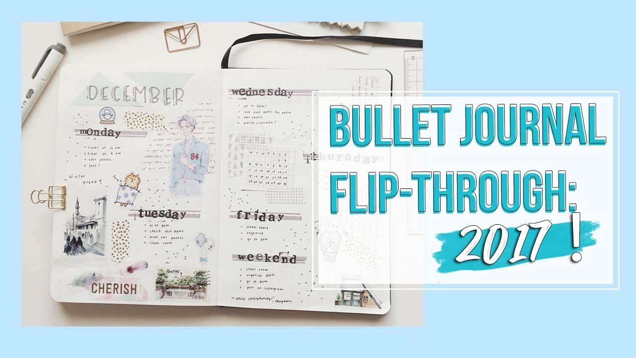 2017 Bullet Journal Flip-Through // cllalagram