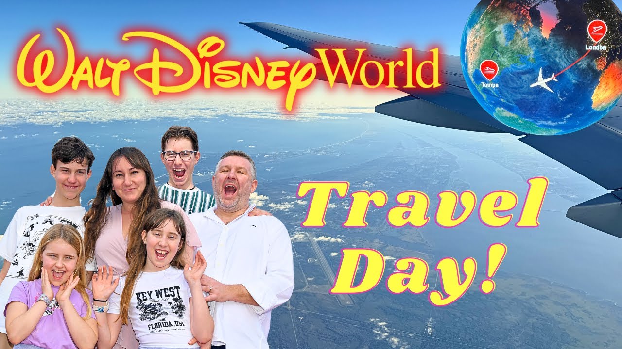 WDW travel day! UK to Disney World Orlando Christmas | BA Flight to Tampa + Car Hire + Villa Arrival