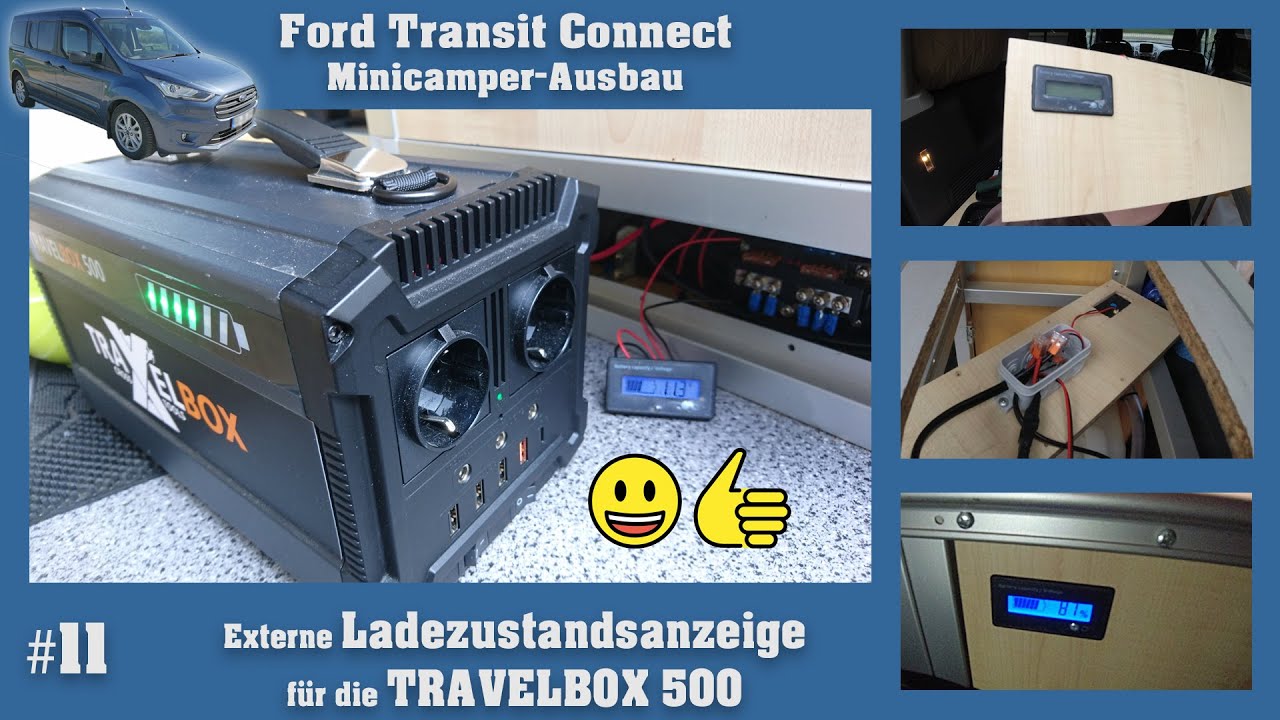 ⚡ Externe Ladezustandsanzeige f&uuml;r die TRAVELBOX 500 ⚡ Ford Transit Minicamper-Ausbau #11