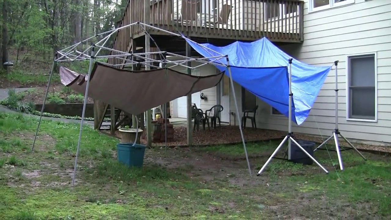 Using a Tarp to Harvest Rain Water