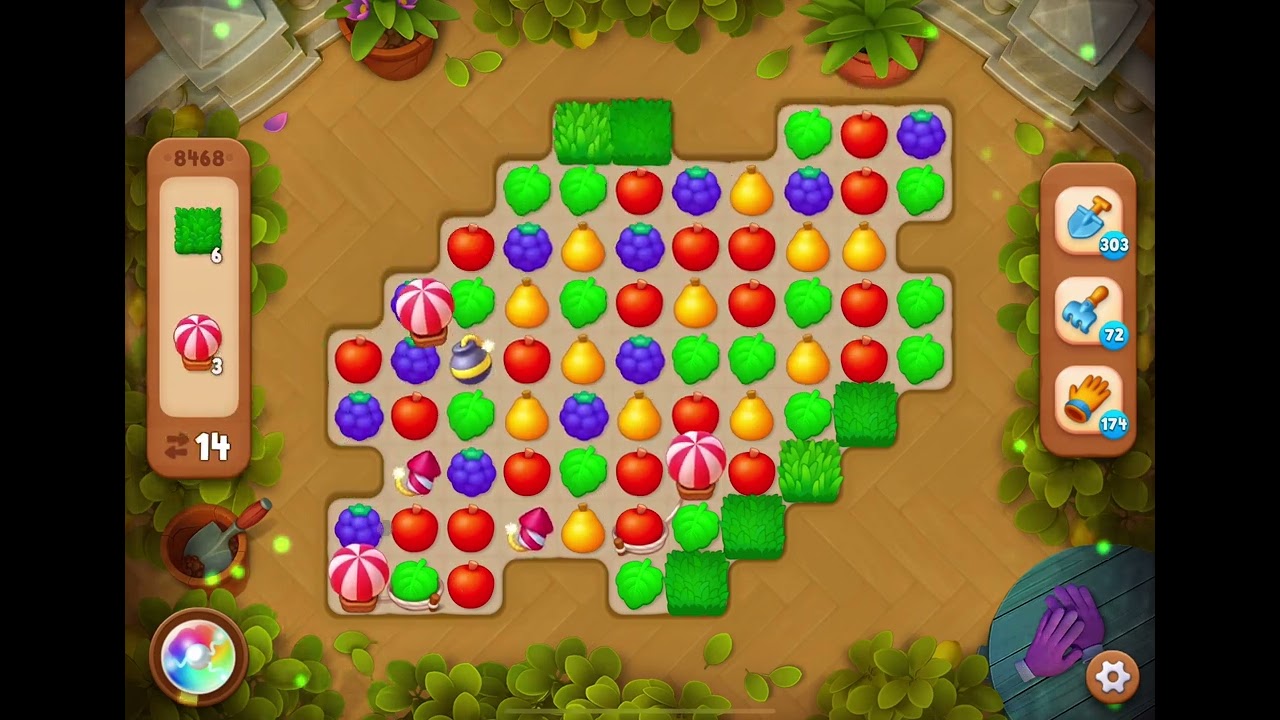 GardenScapes Level 8468 no boosters