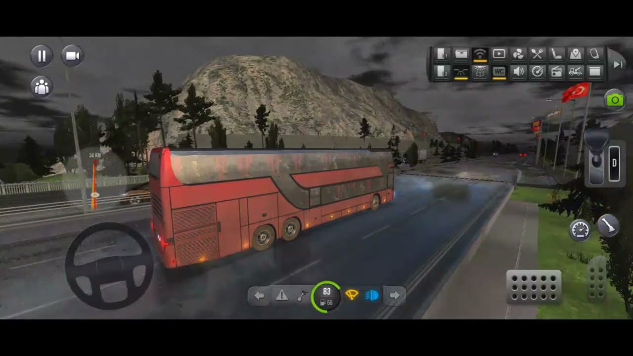 Driving Bus in Heavy Rain at Night 🌧️🌙 | Bus Simulator Extreme Gameplay