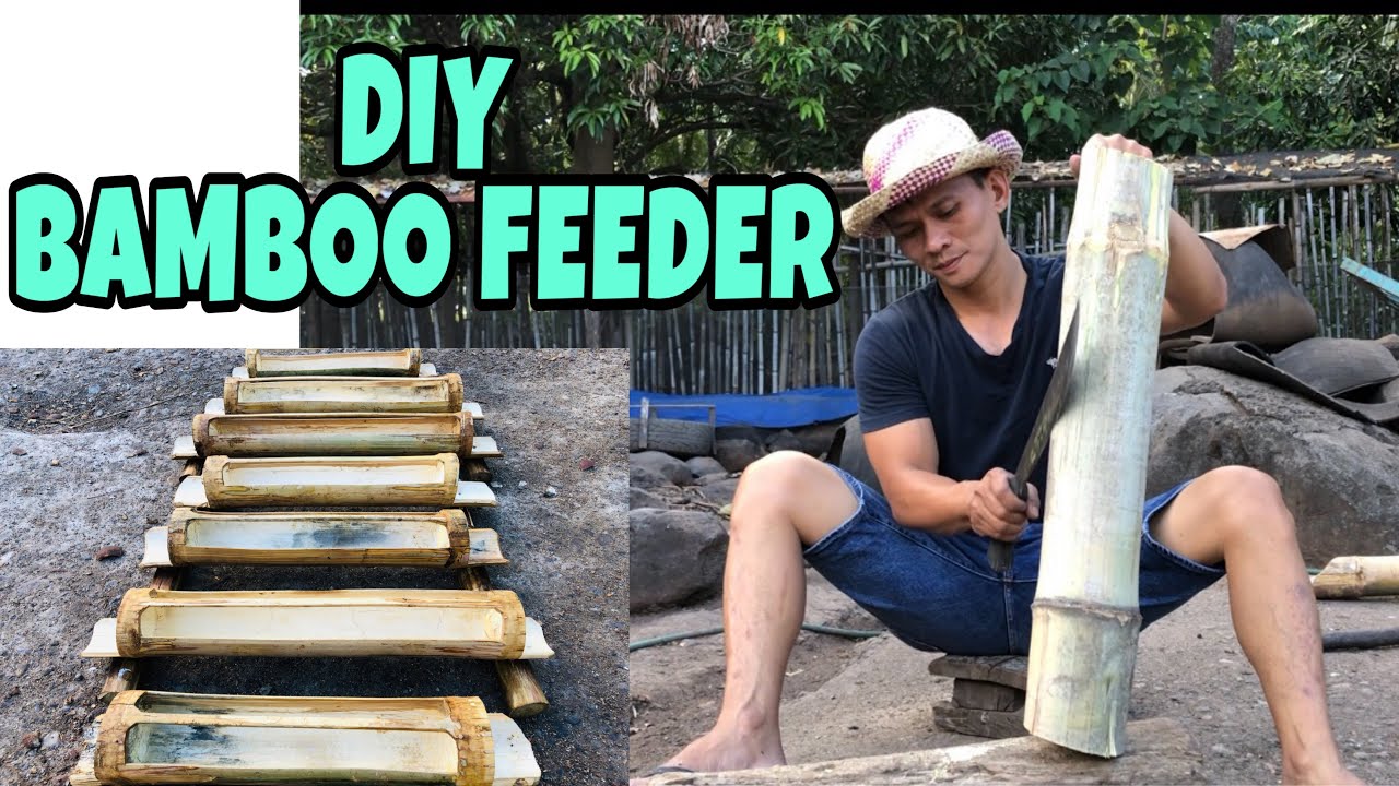 DIY BAMBOO CHICKEN FEEDER | FREE RANGE CHICKEN | BUHAY PROBINSYA