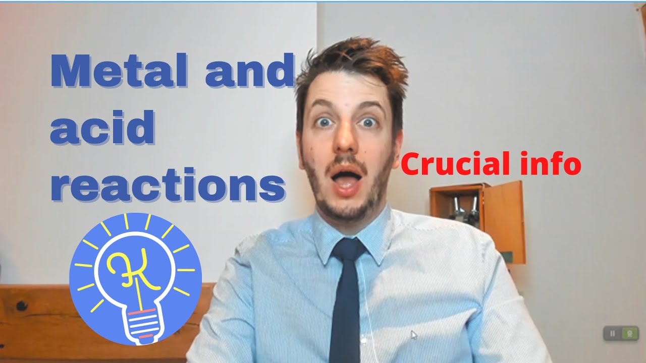 Metal acid reactions AQA GCSE chemistry revision.