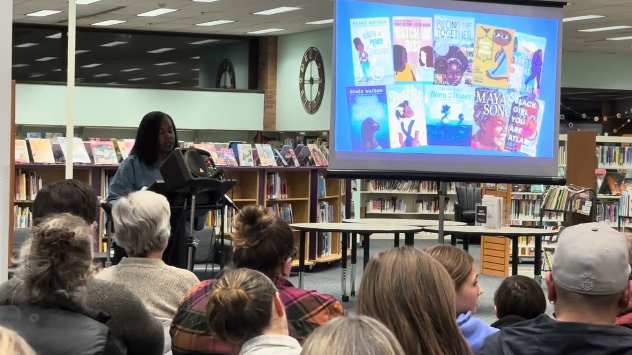 Olympia Reads 2026 Guest Author Renee Watson at the downtown Olympia Library branch February 10th