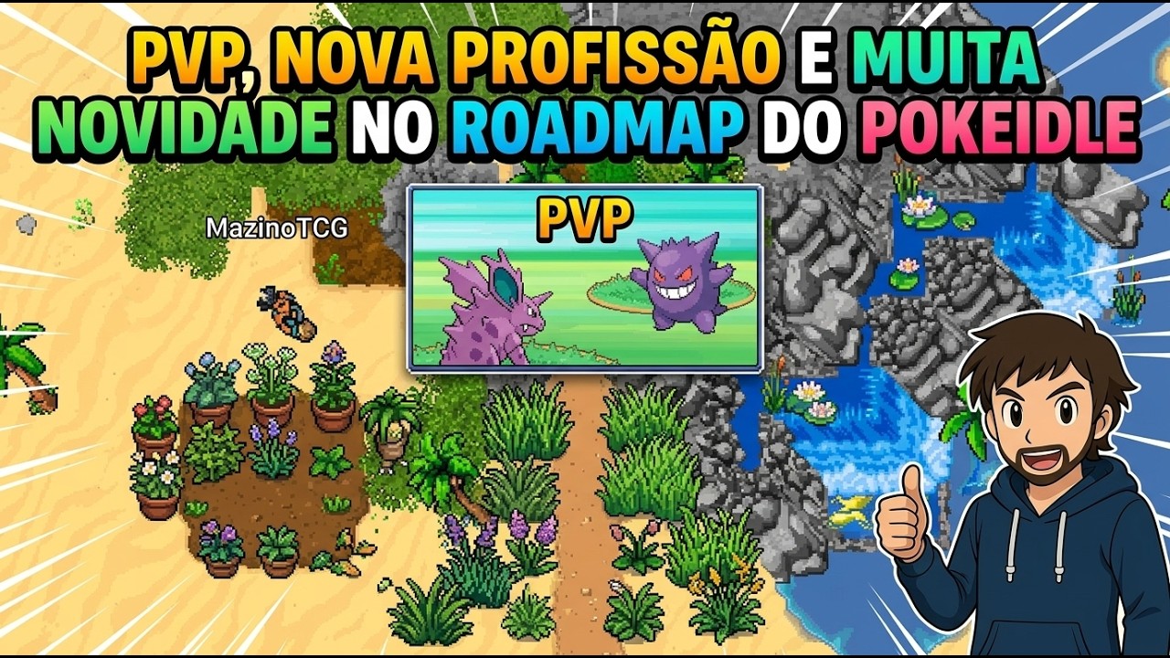 PVP, BOTANIST PROFESSION, GYMS, AND MUCH MORE IN THE POKE IDLE ROADMAP