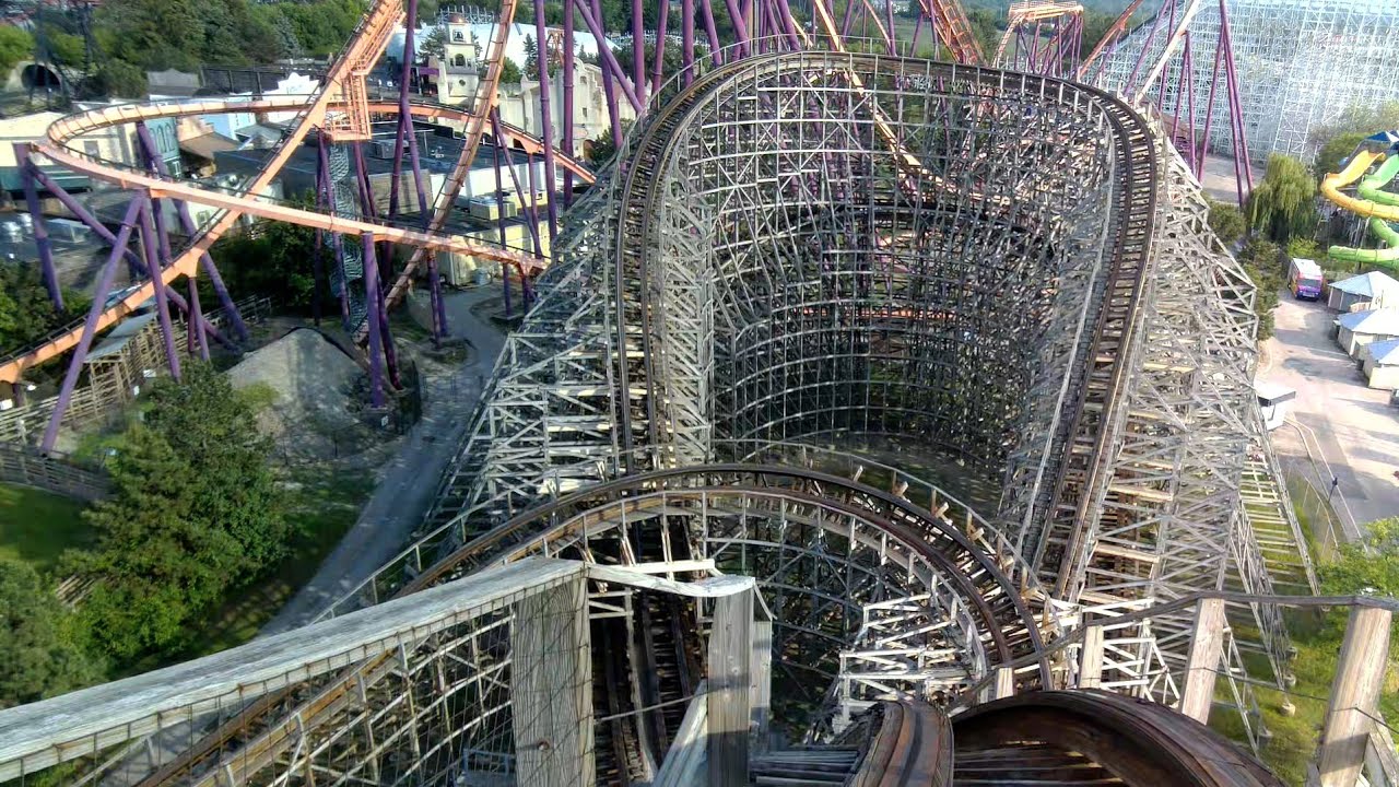 Viper POV Fun Wooden Coaster Six Flags Great America, Gurnee IL