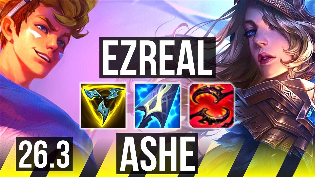 EZREAL & Neeko vs ASHE & Galio (ADC) | 61K damage, Good KDA: 25/2/8 | KR Master | 26.3