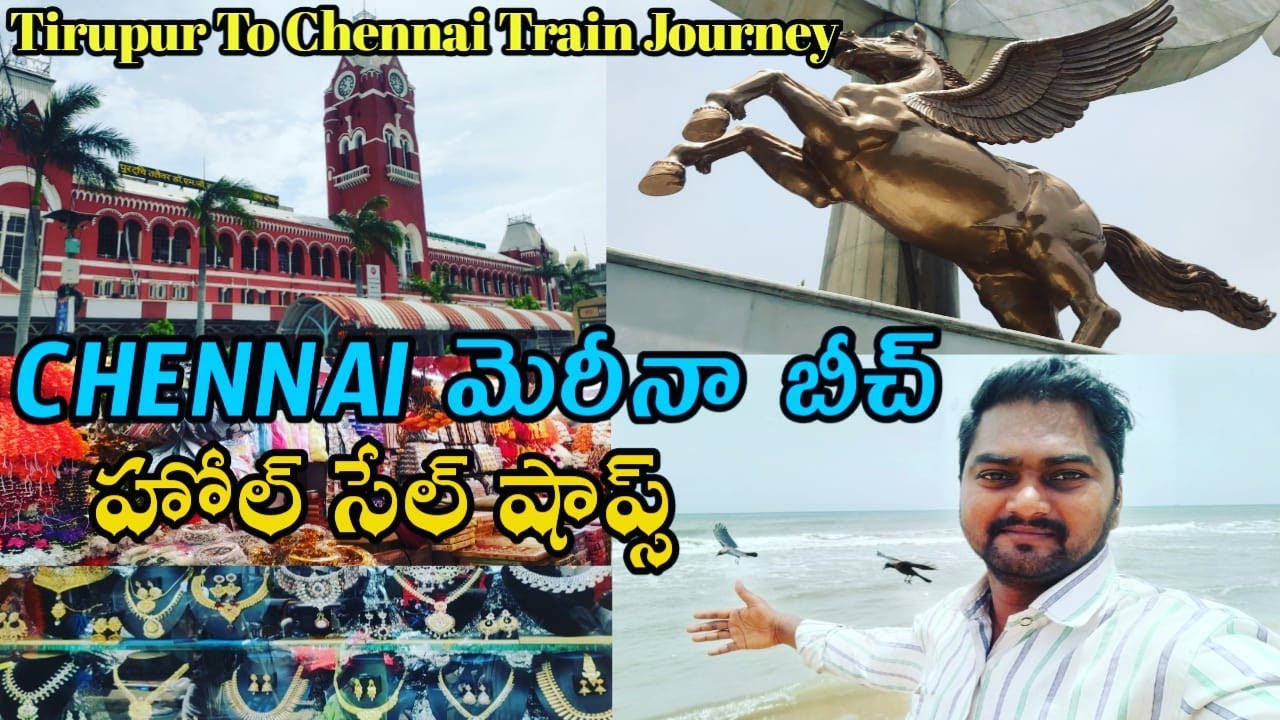 Tirupati To Chennai Trip | Marina Beach | Cheapest Market in Chennai | Chiru Telugu Traveller