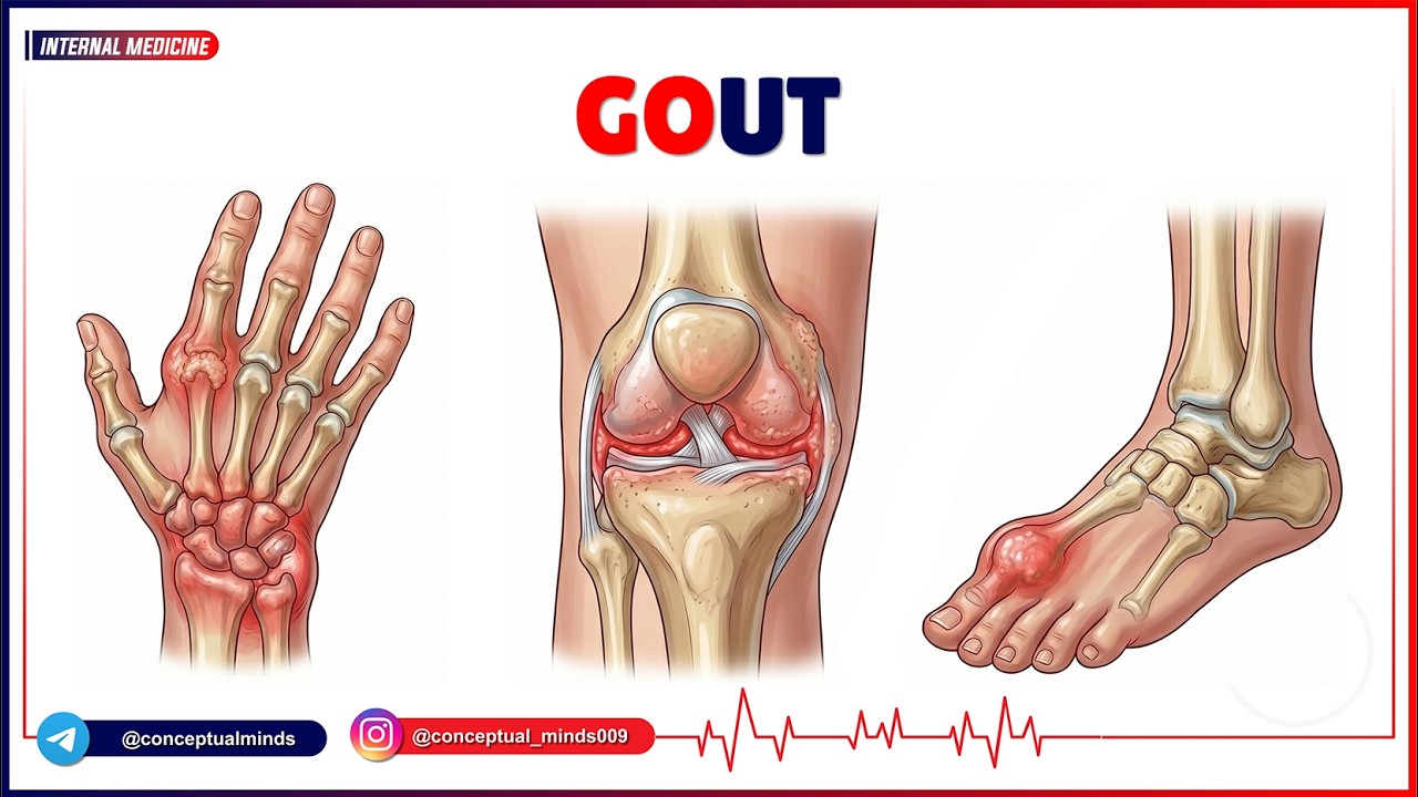13. Gout - Causes, Symptoms, Diagnosis,  and Treatment : Internal Medicine / USMLE