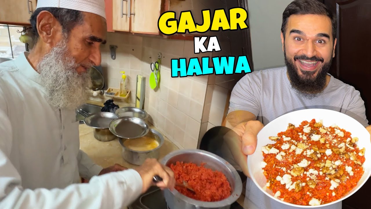 Abbu ne banaya gajar ka halwa 🥕😋 Kesa bana halwa ?