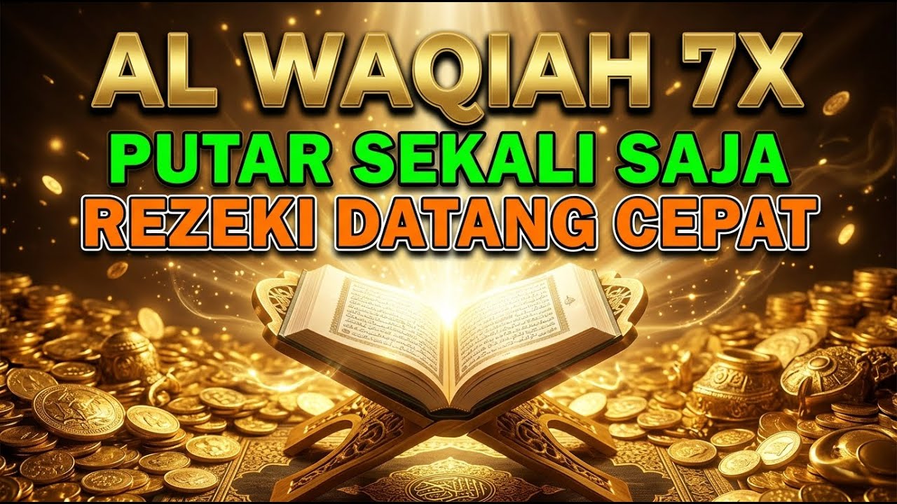 Putar Surah Al Waqiah 7X Sekali Saja Rezeki Datang Berkah