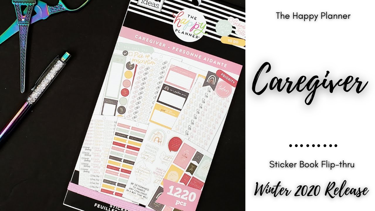 Caregiver | Sticker Book Flip-Thru | Winter 2020 Release | The Happy Planner