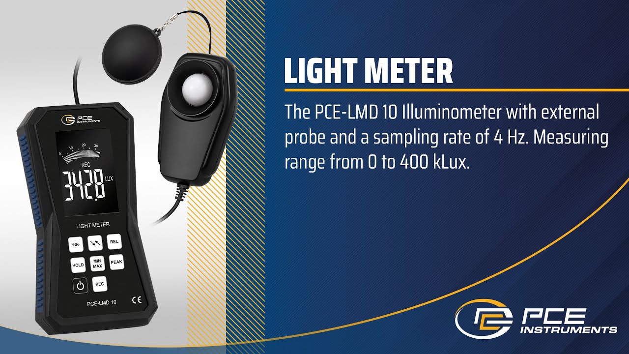 Product presentation Illuminometer with external probe PCE-LMD 10
